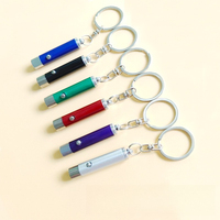 Mini UV Light Keychain 395 UV Aluminum Alloy Light Fluorescent Currency Verification LED Flashlight Car Keys Chain
