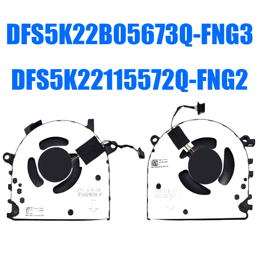 DFS5K22B05673Q-FNG3 DFS5K22115572Q-FNG2 Laptop CPU+GPU Fan
