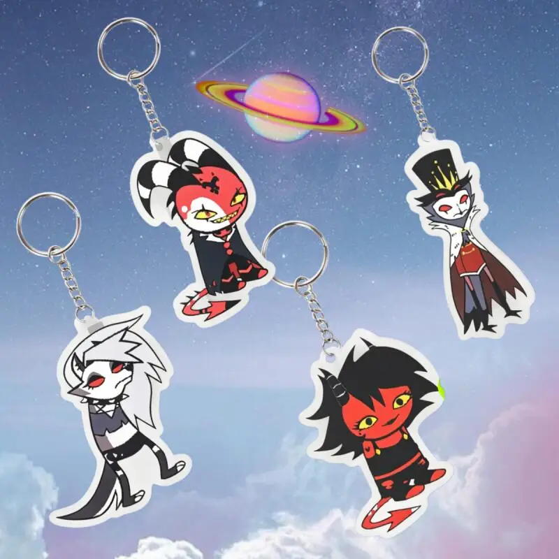 

Anime Acrylic Keychain for Helluva Boss Blitzo Loona Millie Stolas Anime Character Series Peripheral Acrylic Key Ring Pendant
