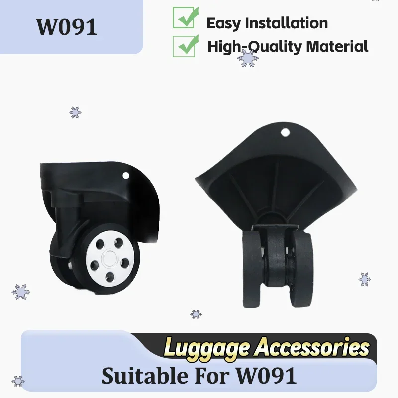 

For W091 Heavy-Duty Luggage Wheel Repair: Silent Roller Replacement Parts - Universal Noise-Free 360° Swivel Wheels For Repair