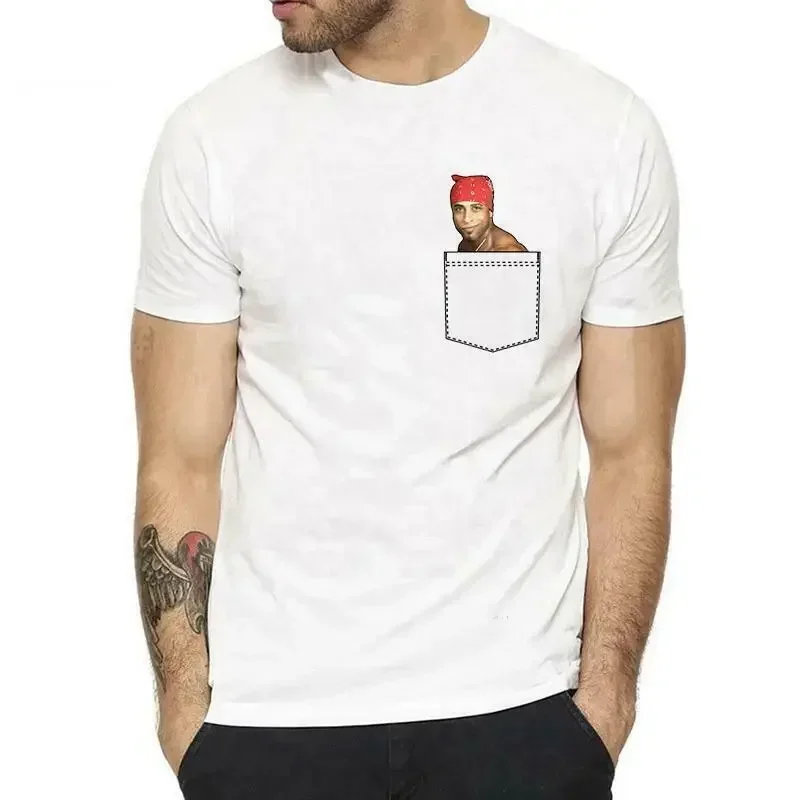 Pocket Ricardo Milos Men T Shirt Anime Vaporwave Aesthetic T Shirts Print Cotton 2019 Unisex Tees