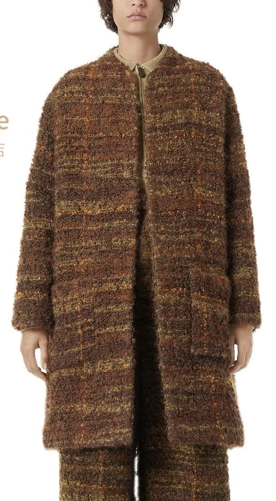 27ss New arrival long sleeve Mohair brand designer jacket clothing for women female