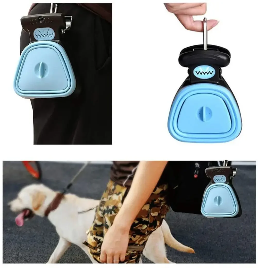 Foldable Pet Shovel with 1 Roll Decomposable Bags for Dog, Pet Collector, Clean Pick Up, Excreta Cleaner, Pet Product