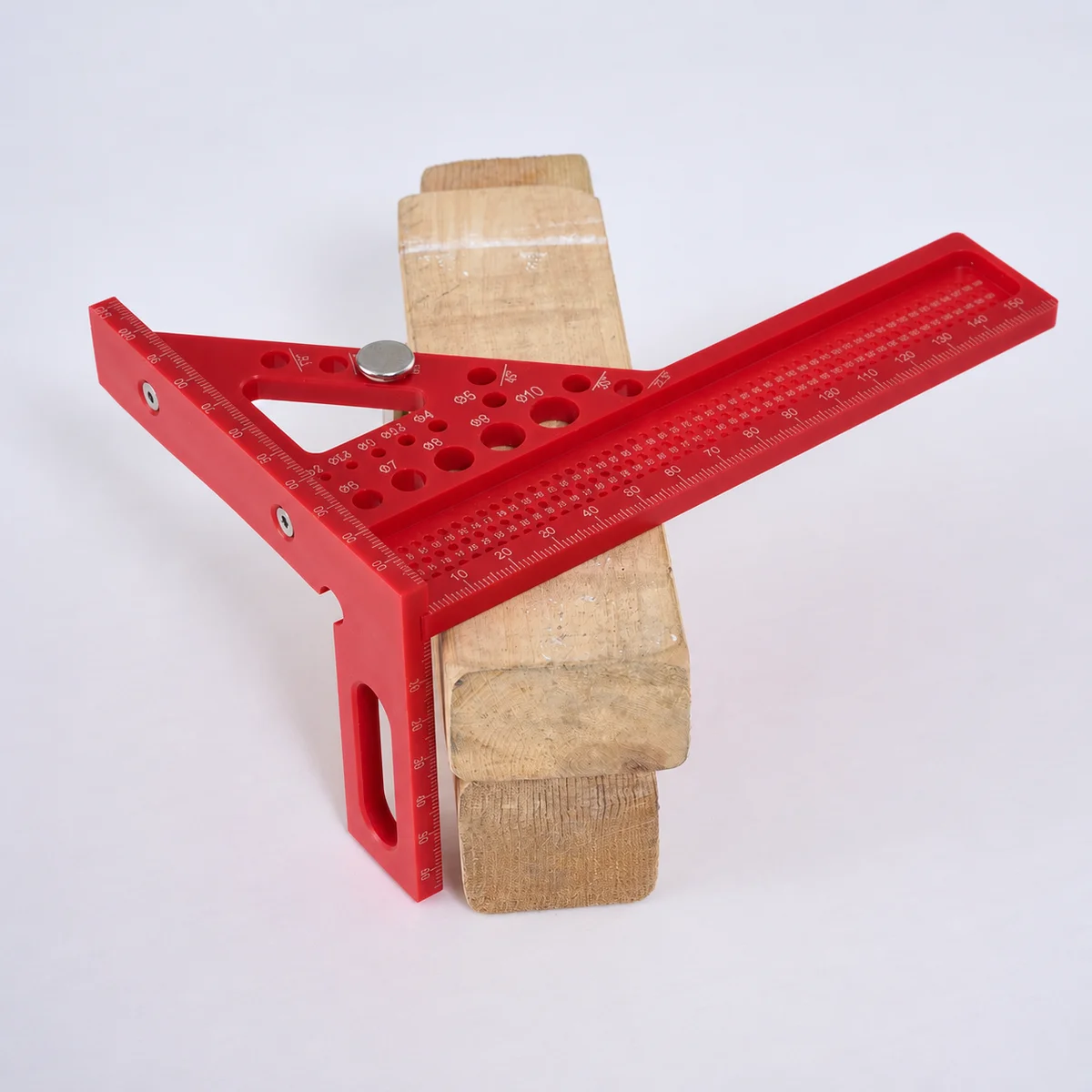 1pc Woodworking Multi Angle Square Protractor Plastic Angler Scriber Woodworking Square or W/ Dowel Pins Miter Triangular Ruler