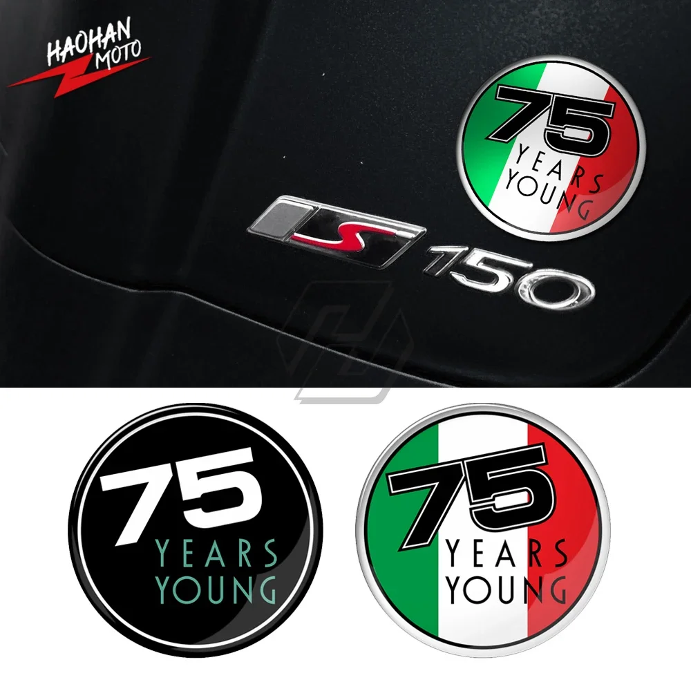 For Piaggio Vespa GTS 300 250 300ie Sprint Primavera 50 150 Scooter Accessories 75 Years Young Anniversary Sticker Decal