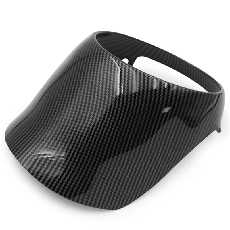 

Motorcycle Front Fairing Headlight Cover Windshield Fairing For Vespa Primavera 150 Carbon Fiber Pattern-ABQA