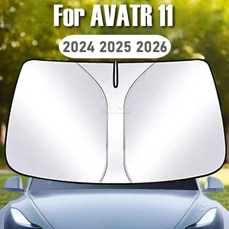 

Car Styling For AVATR 11 2024 2025 2026 Car Accessories Windshield Sunshade Cover Anti UV Protection Foldable Easy To Store