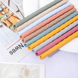 1PCS Food Grade Reusable Silicone Drinking Straws  Plastic Spiral Drinking Children Use Birthday Party Bar Club Cup Accessory