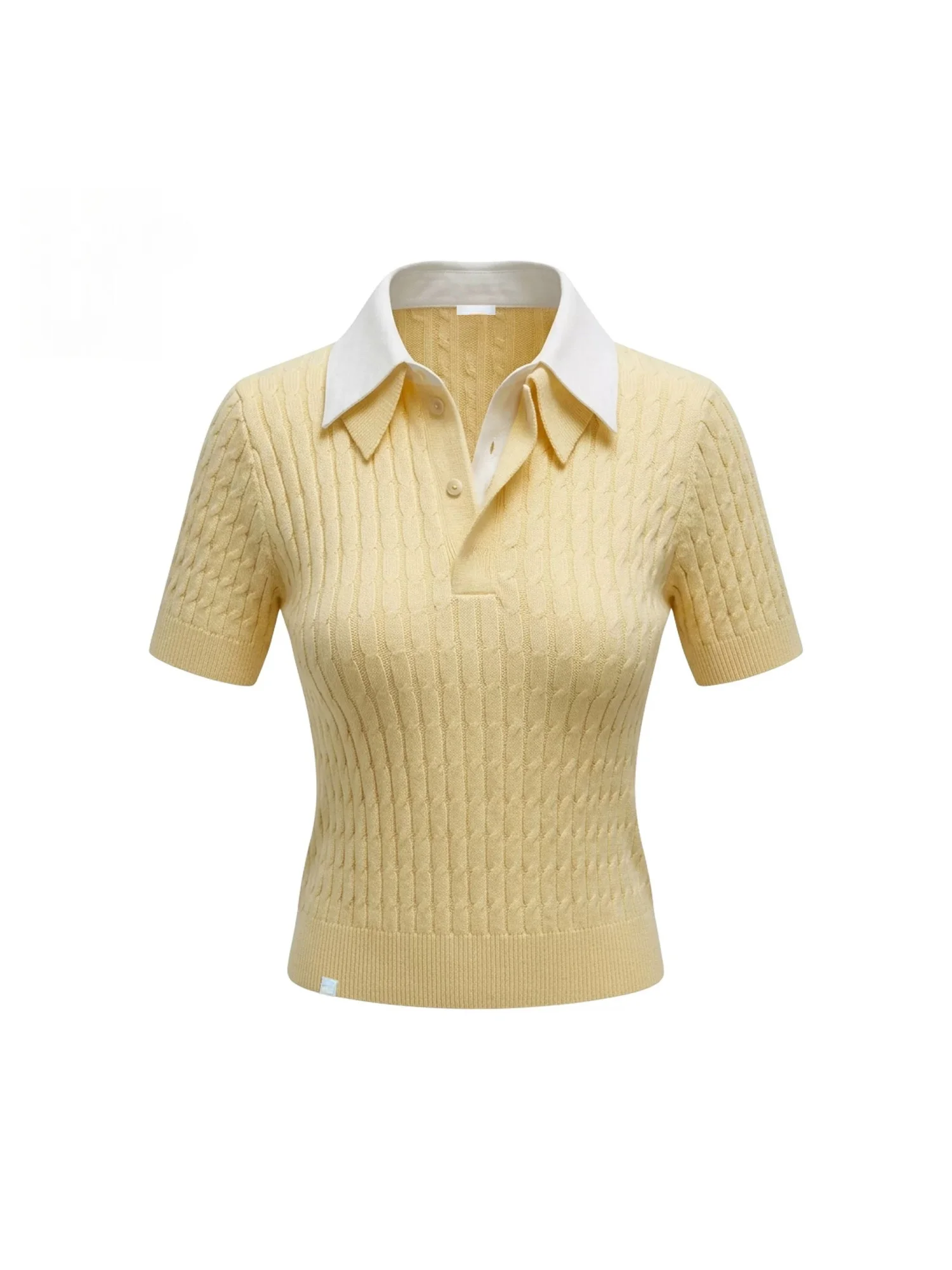 Blusa Feminina Casual Forever 21, Estilo Slim Fit, Manga Curta, Gola Reversível, Nova Coleção de Verão, Versátil e Elegante