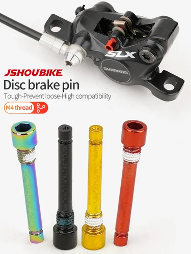 Imagen 2 del producto JSHOUBIKE-perno de acero para bicicleta, pinza de freno de disco, pasador de fijación insertado en pinza, tornillo Hexagonal, piezas de fijación para bicicleta