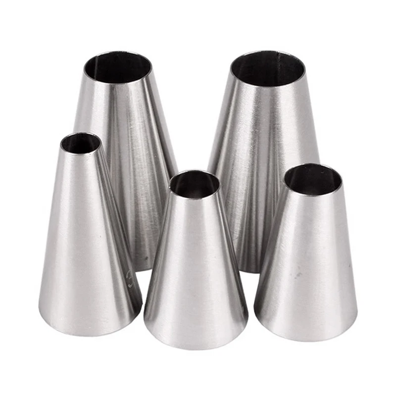 1/5pcs Round Icing Piping Nozzles DIY Cream Writting Cake Decorating Tips Macaron Cookies Pastry Nozzles For Decorating Cakes