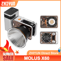 ZHIYUN MOLUS X60 60W COB Video Light Bi-color RGB 2700K-6500K Photography Light Lighting for Outdoor Studio Live
