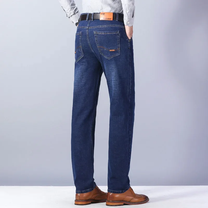 2025 ใหม่ผู้ชายคลาสสิกขั้นสูงแฟชั่นกางเกงยีนส์ Homme Man นุ่มยืด Masculino DENIM กางเกงบุรุษกางเกง Overalls 28-40