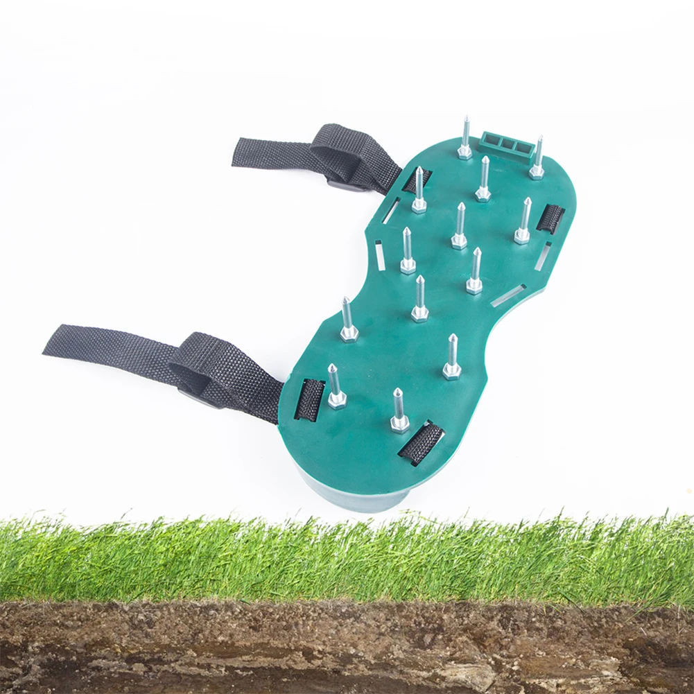 Green Lawn Nail Shoes Durable Garden Scarification Shoes Gardening Epoxy Floor Paint Scarifier Grassland Ripper Tool