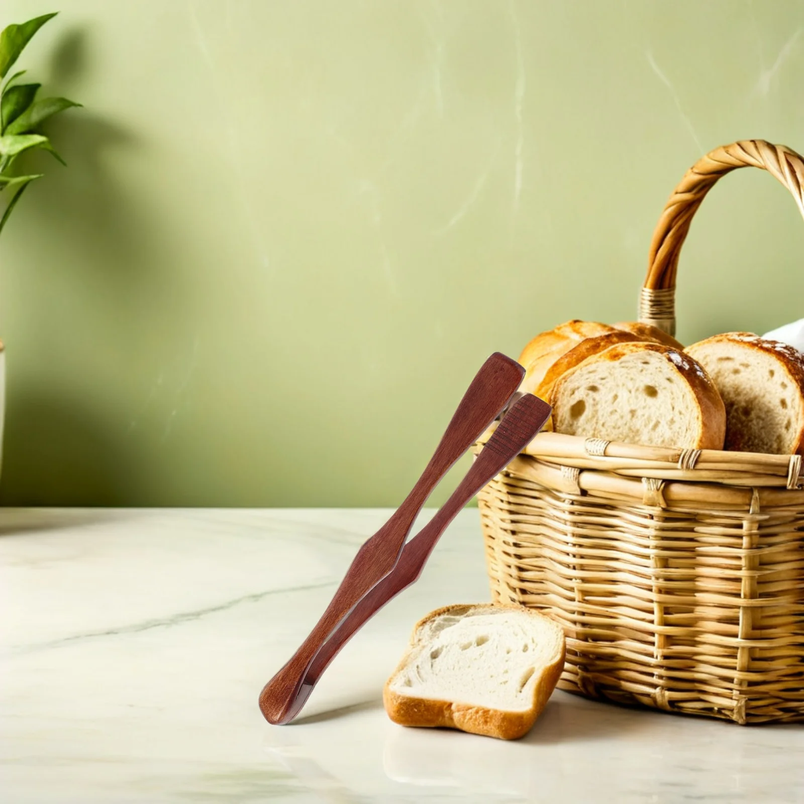 

Деревянные кухонные щипцы для барбекю, гриля, шведского стола, сервировка, деревянная еда, стейк, мясо, хлеб, зажим для тостов, ресторанное использование, эргономичный дизайн