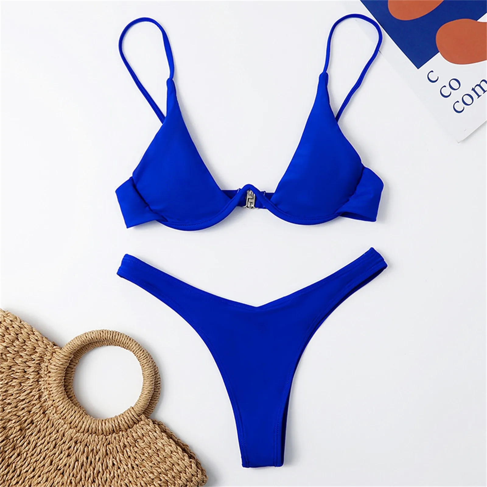 Underwire Bikini Swimwear Women Swimsuit Sexy Push Up Micro Bikinis Set Swimming Bathing Suit Beachwear Summer Brazilian Bikini