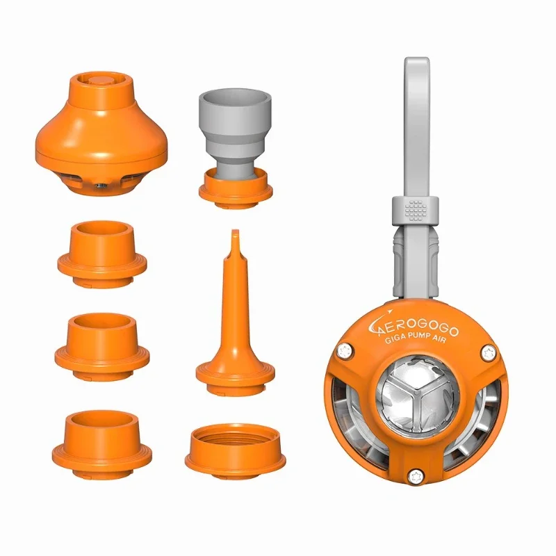 The new outdoor micro air pump is powered by a portable charging and pumping power bank, and the air pump is only 28g.