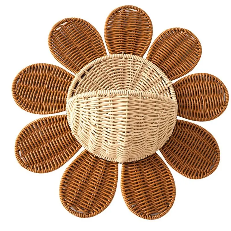 

A25F-Ideal For Bathroom& Kids' Room Wall Basket, Nordic Woven For Keys& Small Items Storage Basket