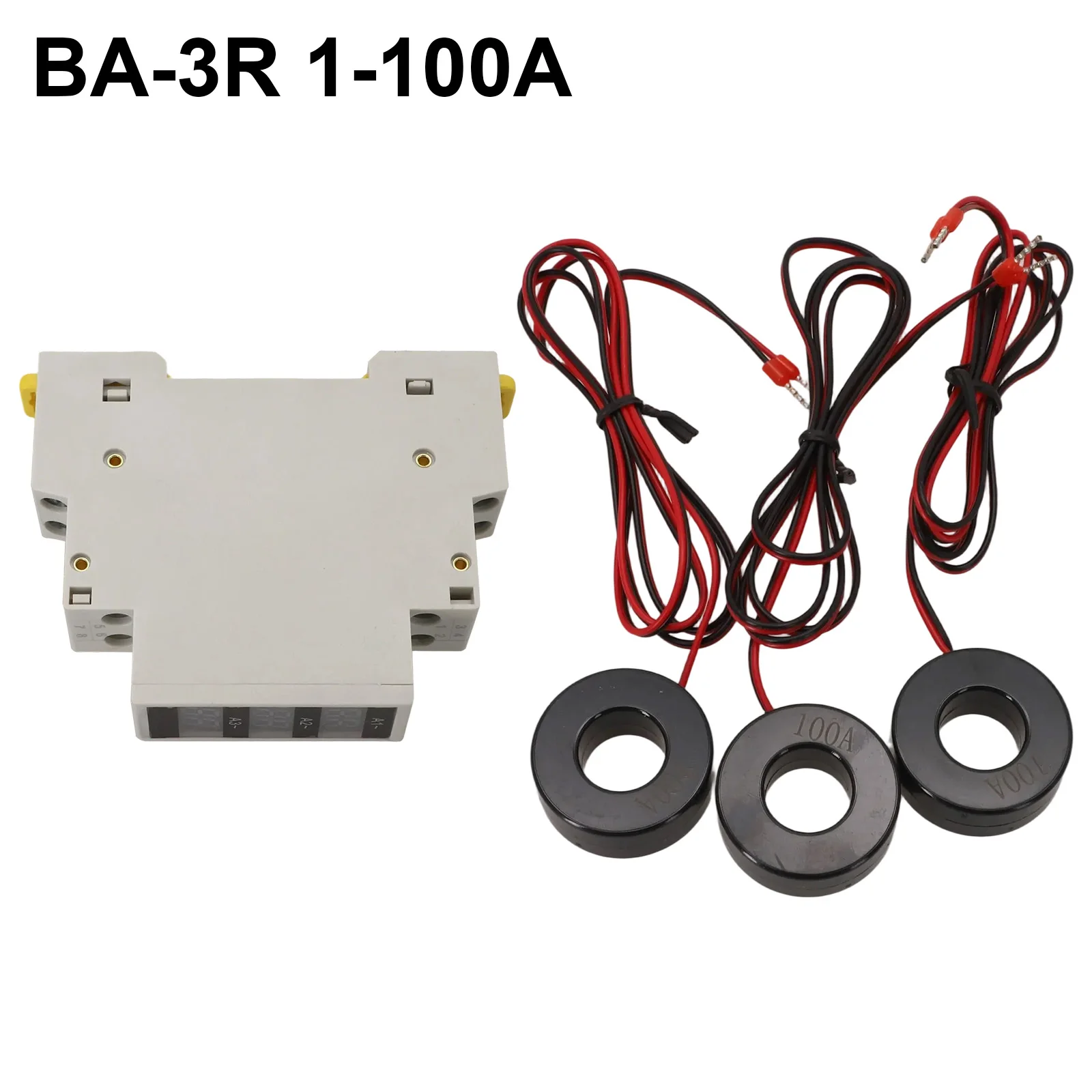 

New Practical Ampere Meter Tools Tools, TOOLS Three-phase Ammeter ± 2% Din 35mm Standard Guide Rail -25 ℃~+70 ℃