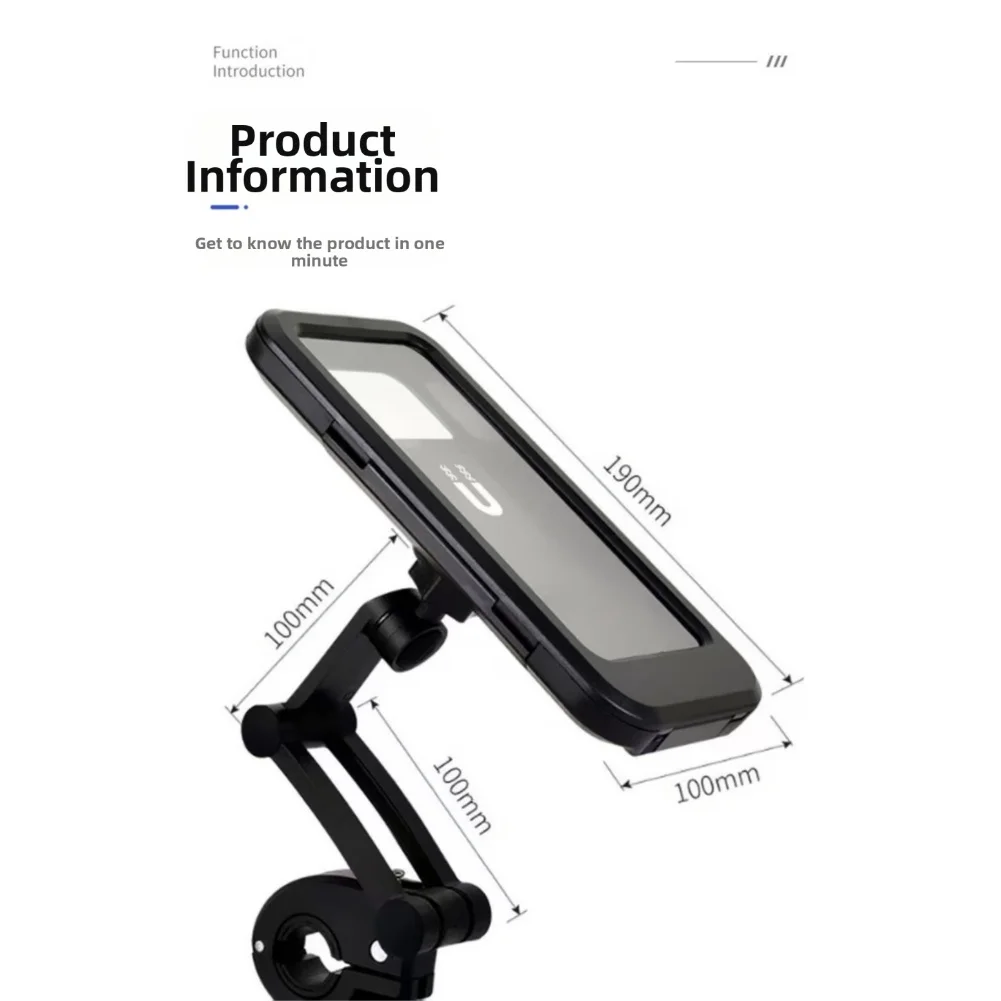 Phone Stand Waterproof 360° Rotating Phone Mount For Scooters Stand Allows For A Full 360-degree Rotation