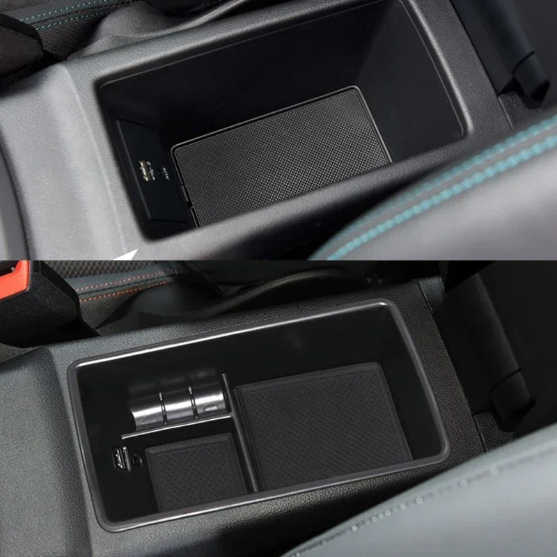 Central armrest storage box storage arrangement For Audi Q2 Q2L 2017-2019 Console Glove Tray Holder Car Styling Accessories