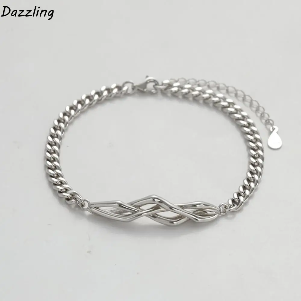 

Fashion Adjustable Lovers Bracelet Flower Valentine's Day Simple Thin Bracelet Charm Hand Jewelry Couple Bangle Female
