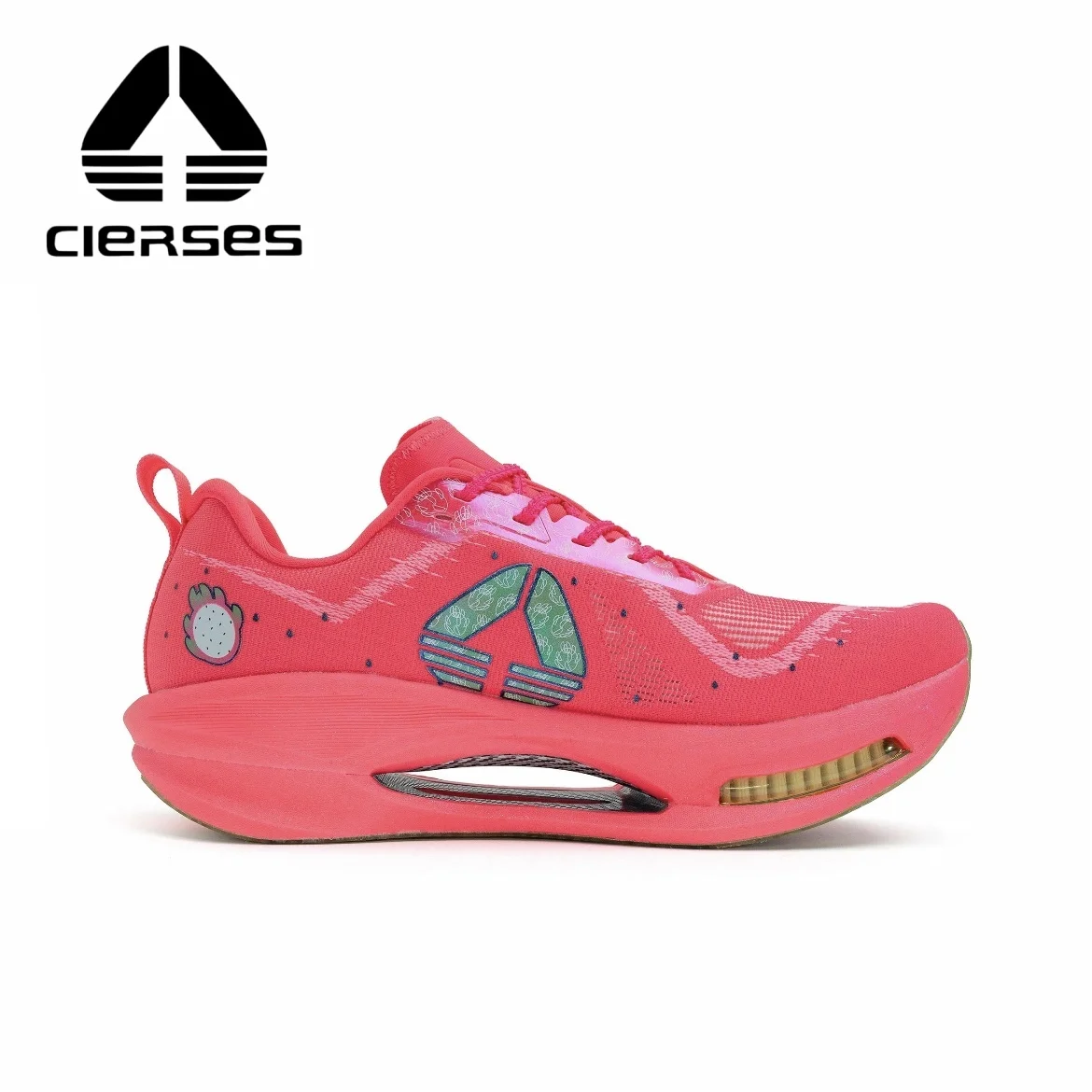 CIERSES Men's Marathon Full-Length Carbon Plate Running Shoes With Shock Absorption And Stability Half-Size Sports Shoes 2445