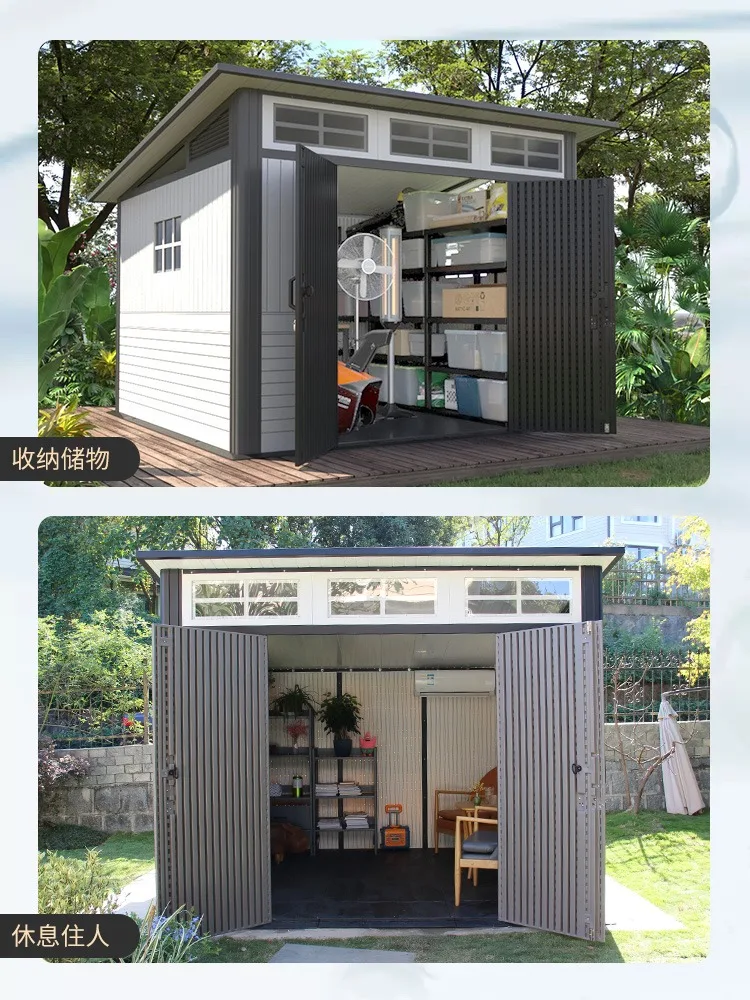 Outdoor storage tools, courtyard storage, garden sundries, easy outdoor assembly, storage room combination house