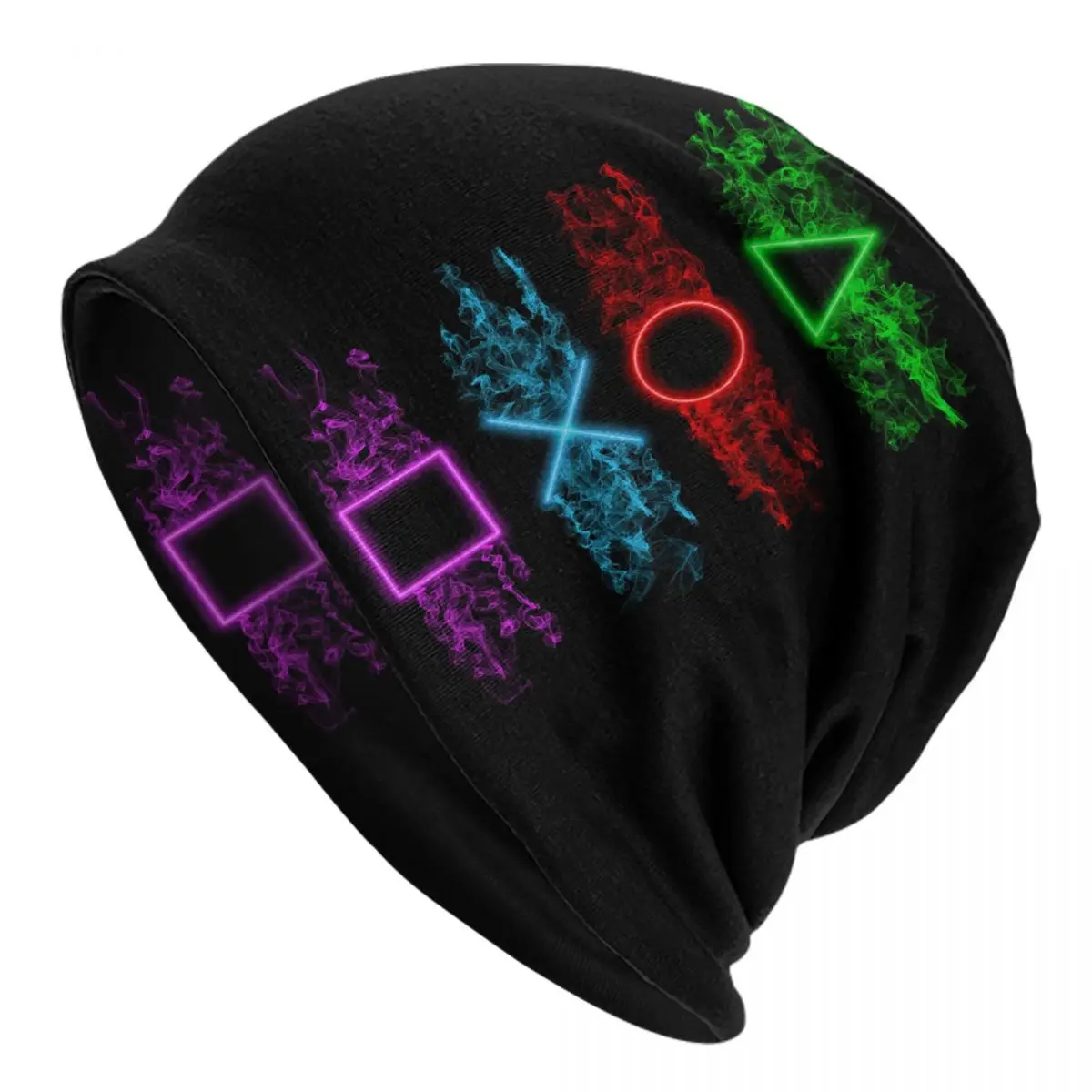 Playstations Buttons Skullies Beanies Caps Men Women Unisex Trend Winter Warm Knitted Hat Adult Game Gamer Gift Bonnet Hats