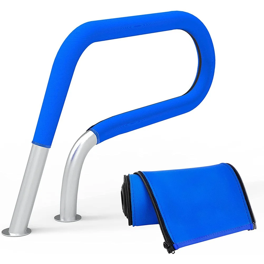 Pool Ladder Handrail Cover Made from Neoprene with Textured and Flexible Fit for Consistent Rail Compatibility