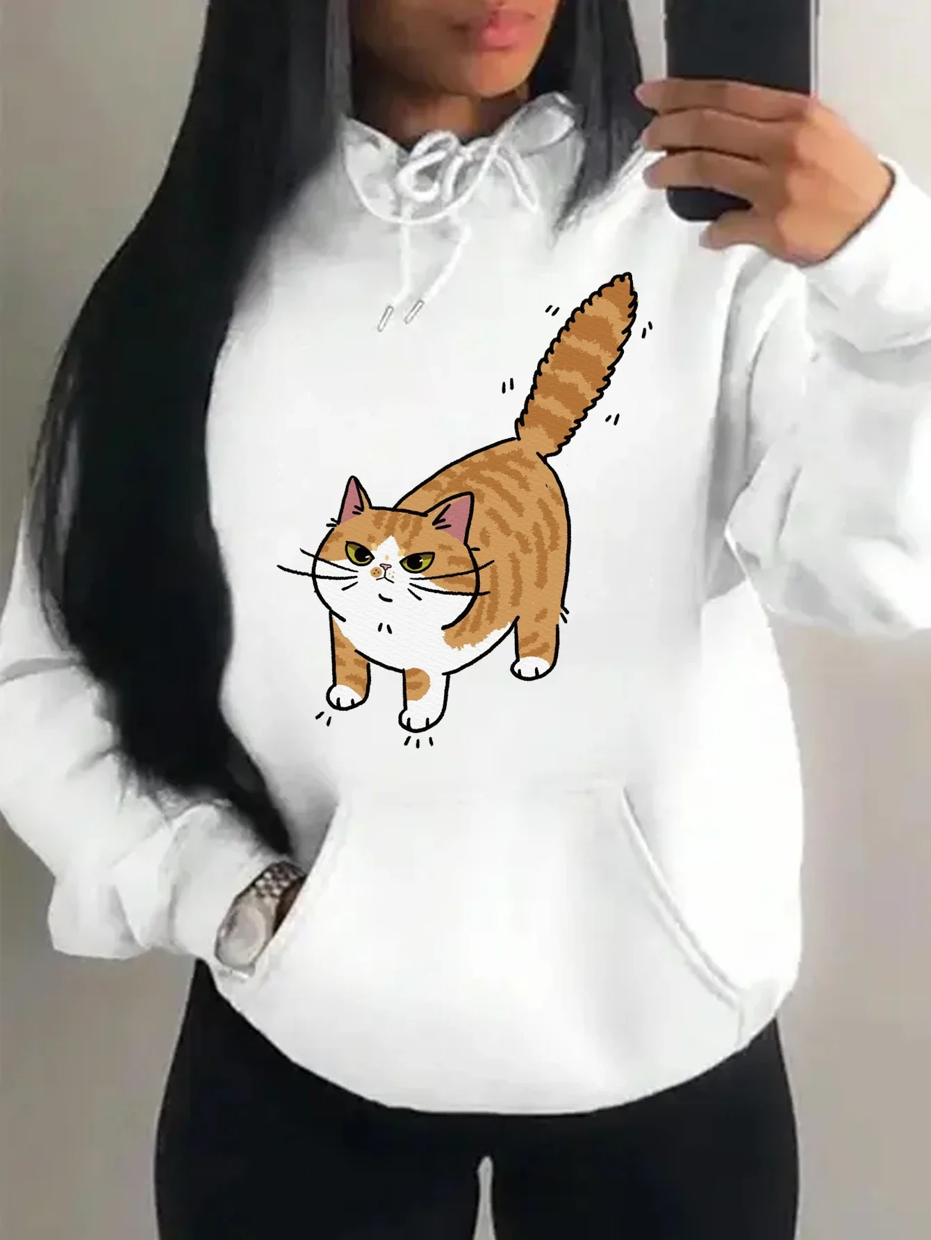 

Men's And Women's Casual Hoodies Pullover Spring And Autumn Fashion Casual Hoodies Printed Plus Size Top