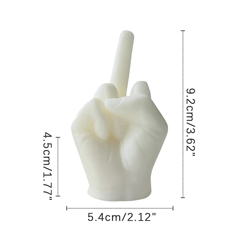 Universal Creative Candles Middle Finger Shaped Gesture Scented Candles Durable Funny Quirky Gifts Home Decoration Ornaments