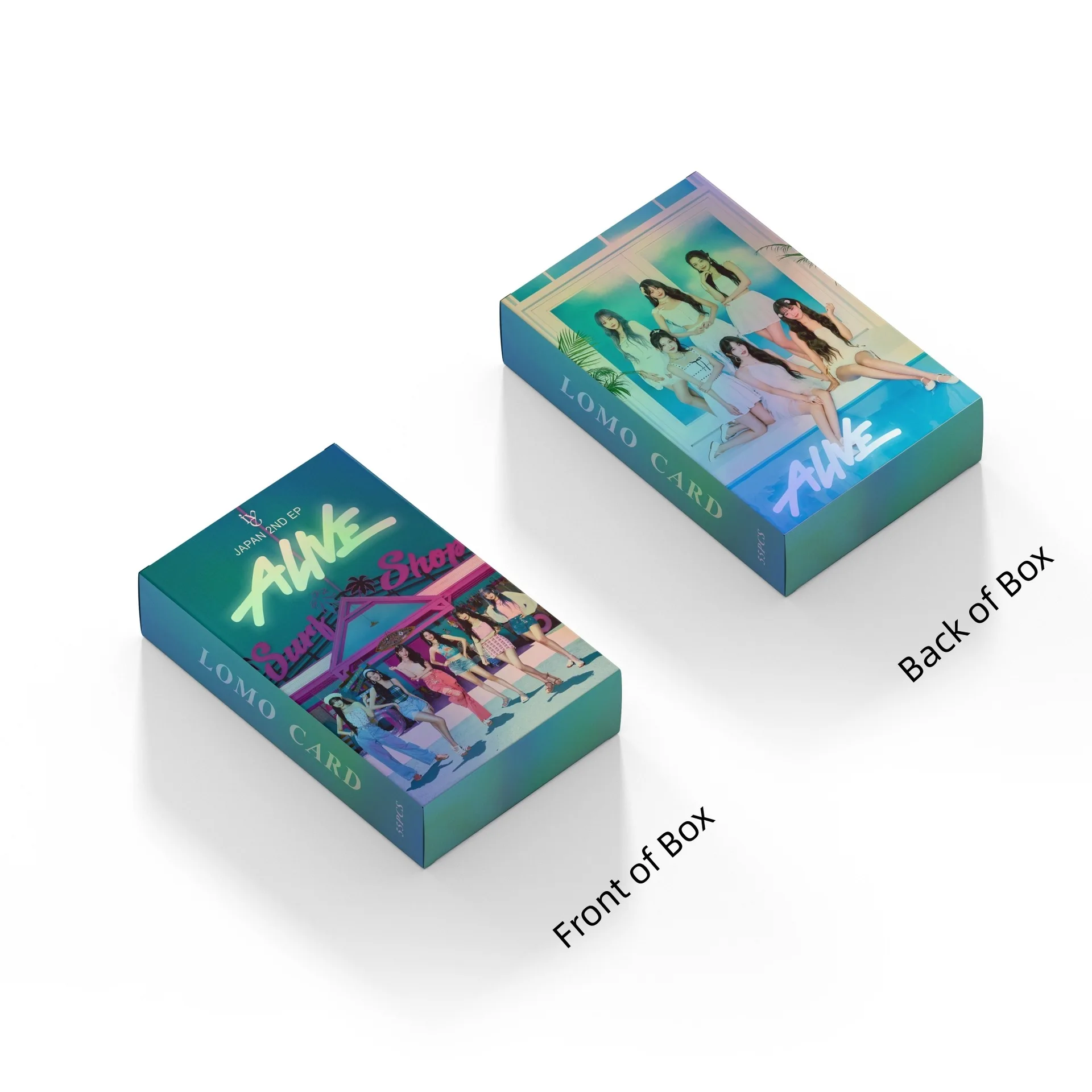 Imagem -03 - Idol i Laser Novo Álbum Mudar Cartão Lomo hd Impressão Photocards Wonyoung Rei Jogo Yujin Jogo Leeseo Cartão Postal Fãs Presentes 55 Pcs