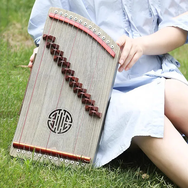 Guzheng Practice 13 Strings Professional Thumb Piano Portable Small Guzheng Mini Finger Piano Chinese Instrument Kalimba