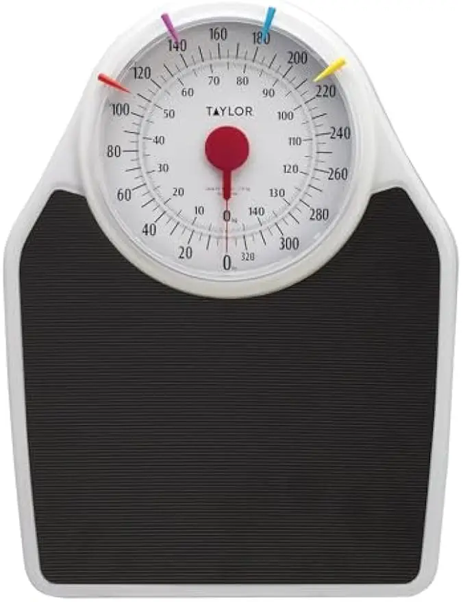 

Analog Bathroom Scale with 330LB Capacity, Large 7-inch Dial, Non-Slip Platform for Easy Weight Tracking
