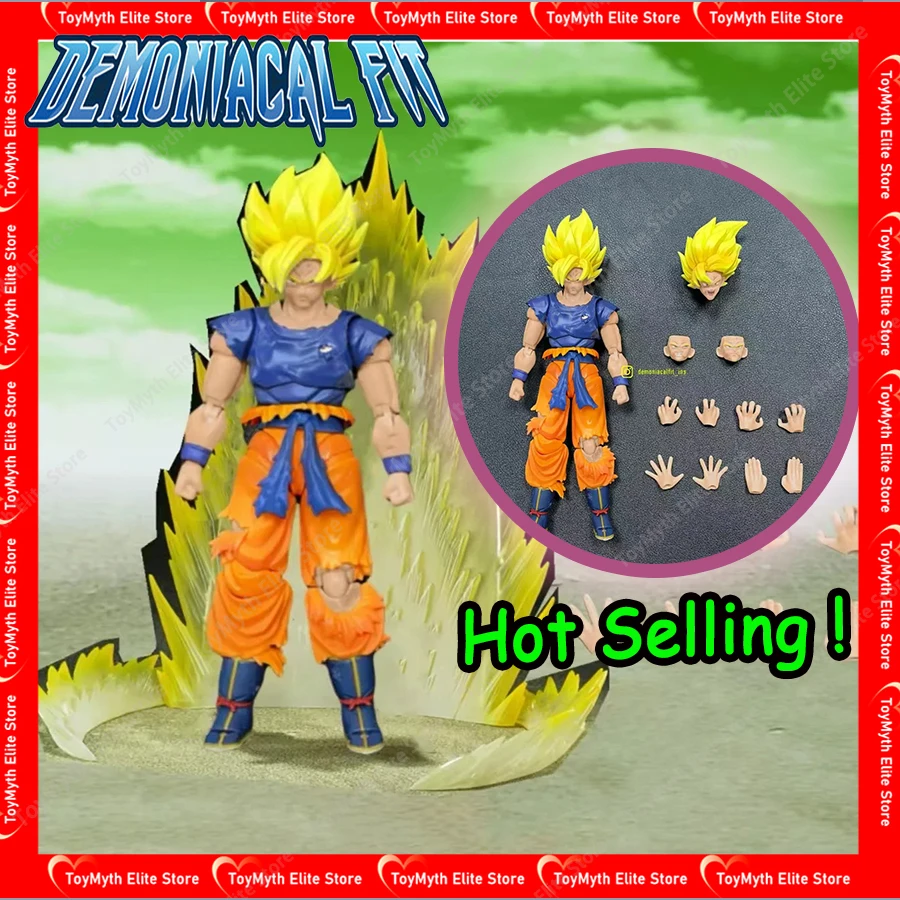 

Новый Demoniacal Fit Dragon Ball Z SHF Ssj Goku Fury Awakening Battle Damage Goku, экшн-фигурка, коллекция игрушек, подарок