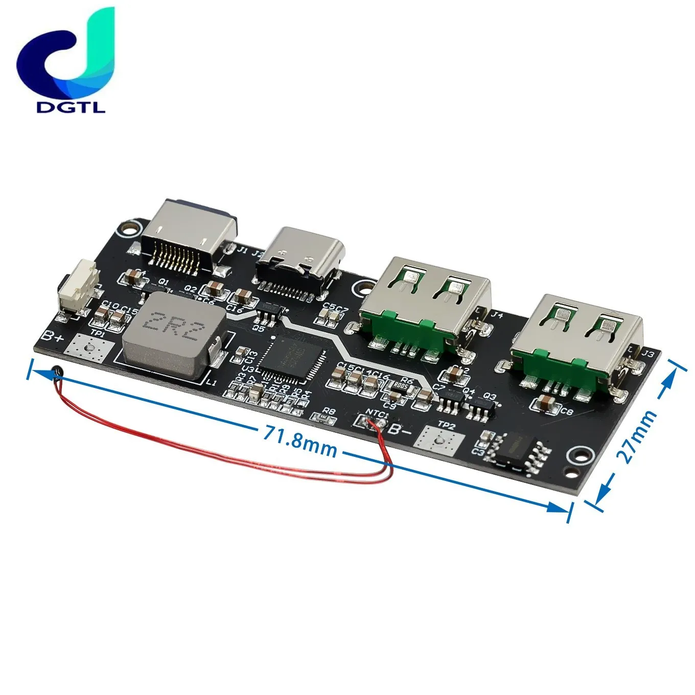 QC4.0 QC3.0 LED double USB 5V 4.5A 22.5W Micro/type-c USB batterie externe Mobile 18650 Module de charge Protection de température/circuit