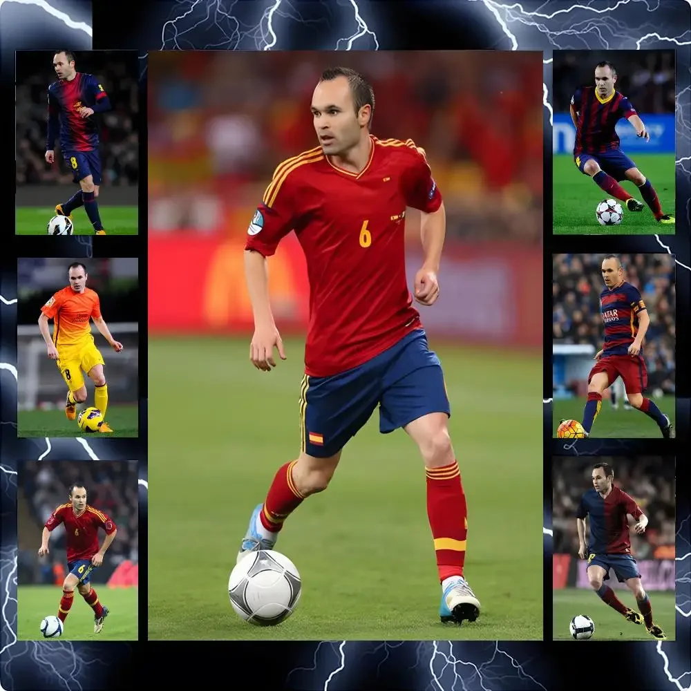 Person Athlete Andres Iniesta Poster Premium HD Wall Art Prints for Home Interior Styling and Gift Options