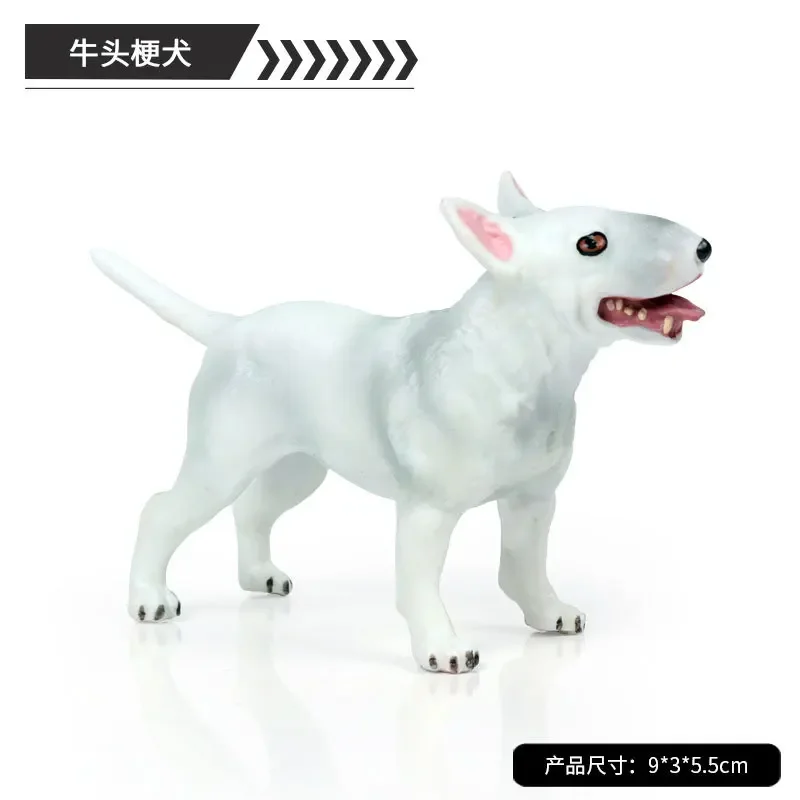 Simulazione Animali Pet Dogs Serie Action Figures Modello Carino Mini Bulldog Husky Dalmata Schnauzer Figurine per Bambini Giocattoli