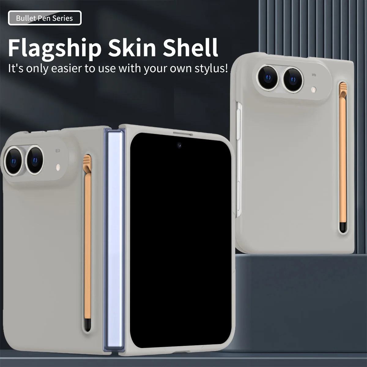 Etui do iPhone'a Duo, ultracienkie, przyjemne w dotyku, matowe, z folią ochronną i rysikiem, składane, odporne na wstrząsy, akcesoria. — zdjęcie produktu 3