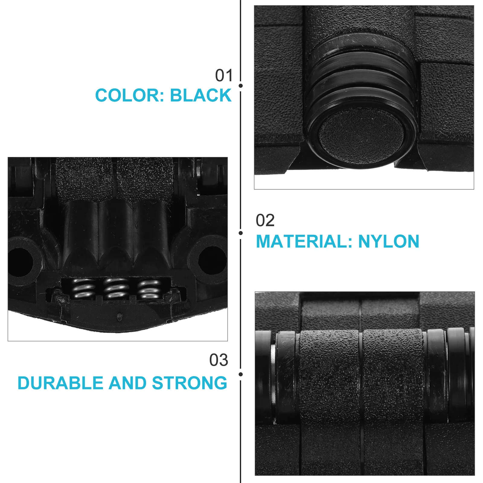 

1Pcs High Quality Nylon Cabinet Hinge Durable Furniture Hinge for Door Gate Easy Install Furniture Door Supplies