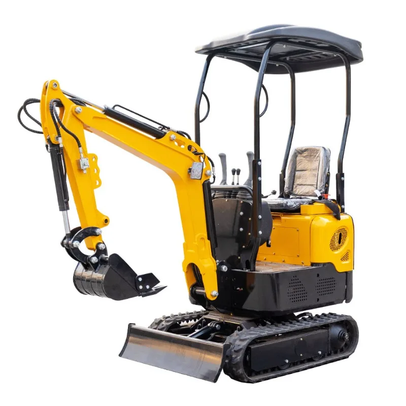 Agricultural wood grabbing and crushing excavators, small excavators
