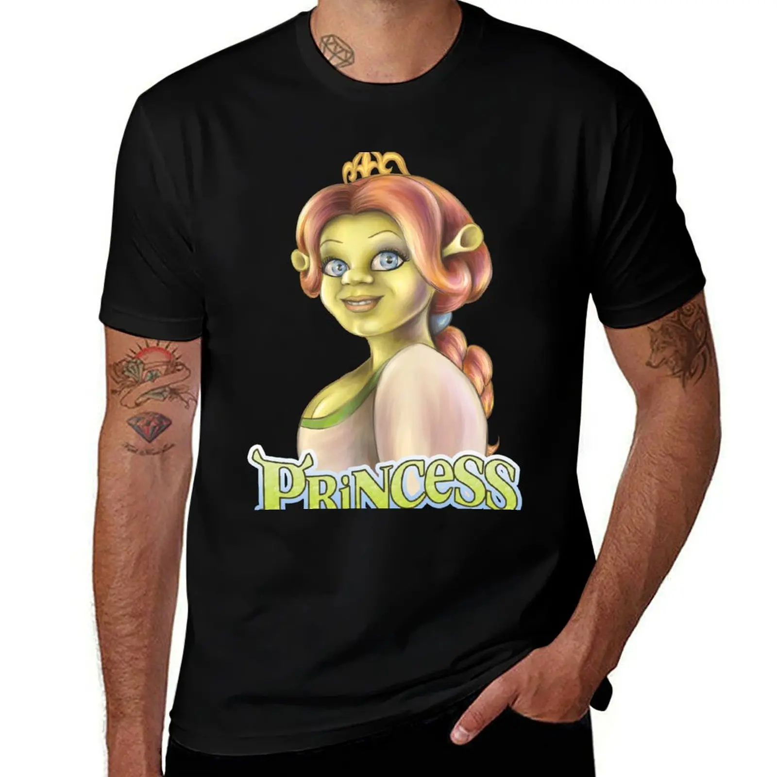 

Princess Fiona T-Shirt customizeds plus size tops blue archive rapper graphic tees men clothing