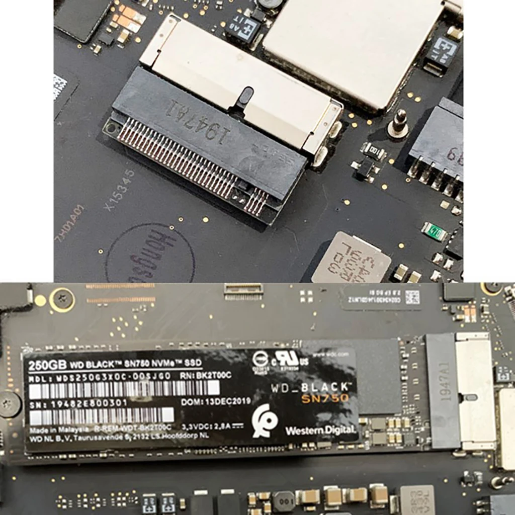 For A1466, A1465, and A1398 for M.2 M Key NVMe PCIe 2208 SSD Conversion Adapter Card for 2013–2017 MacBook Air and MacBook Pro