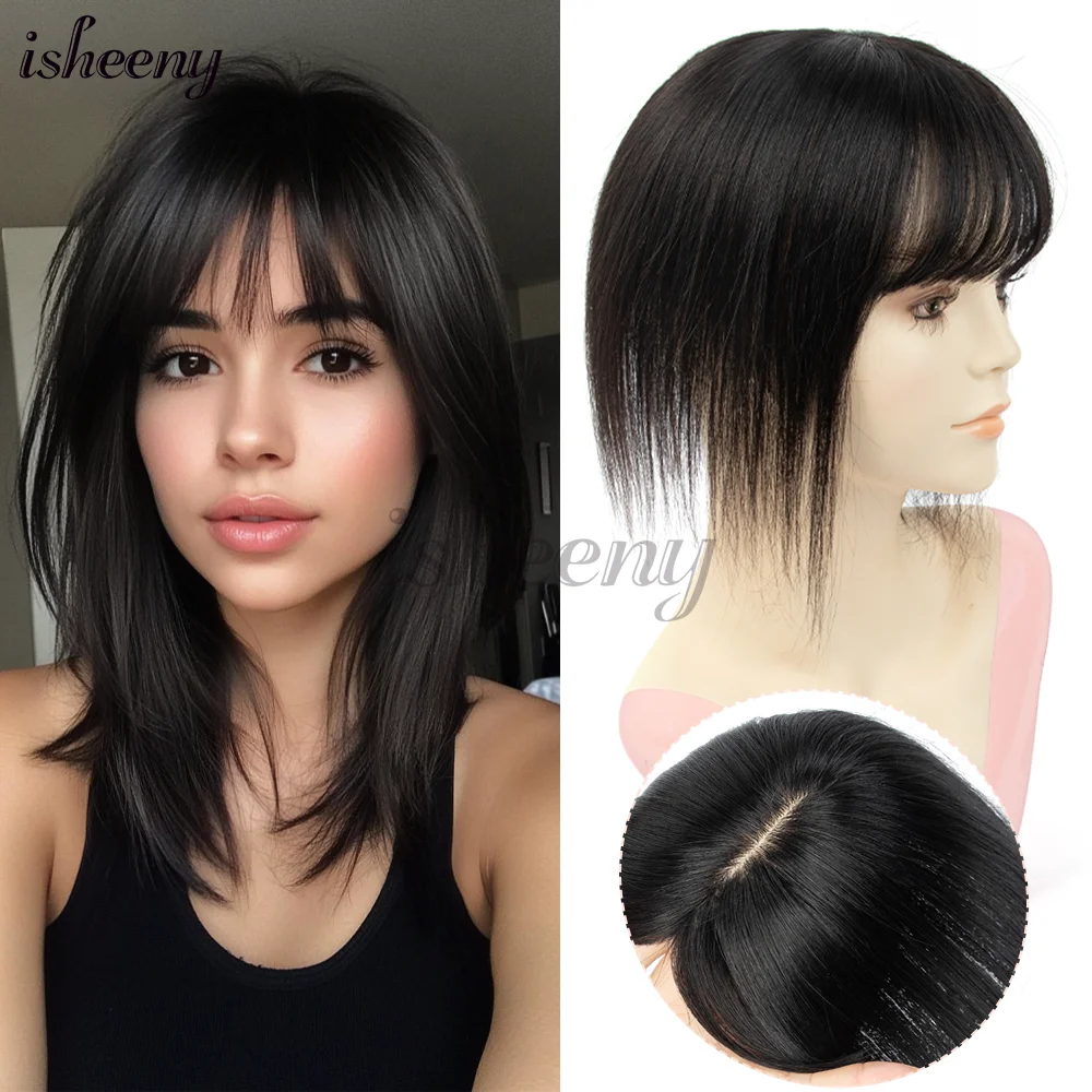 

Топперы для наращивания человеческих волос, прямые волосы с базовой сеткой 8x12 см, натуральный топ для покрытия лысых или белых волос