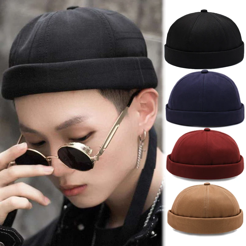 Multipurpose Beanie Artist Hip Hop Fashion Cotton Brimless Skullies Cap Trend Street Portable Docker Hat Men Women Autumn Winter