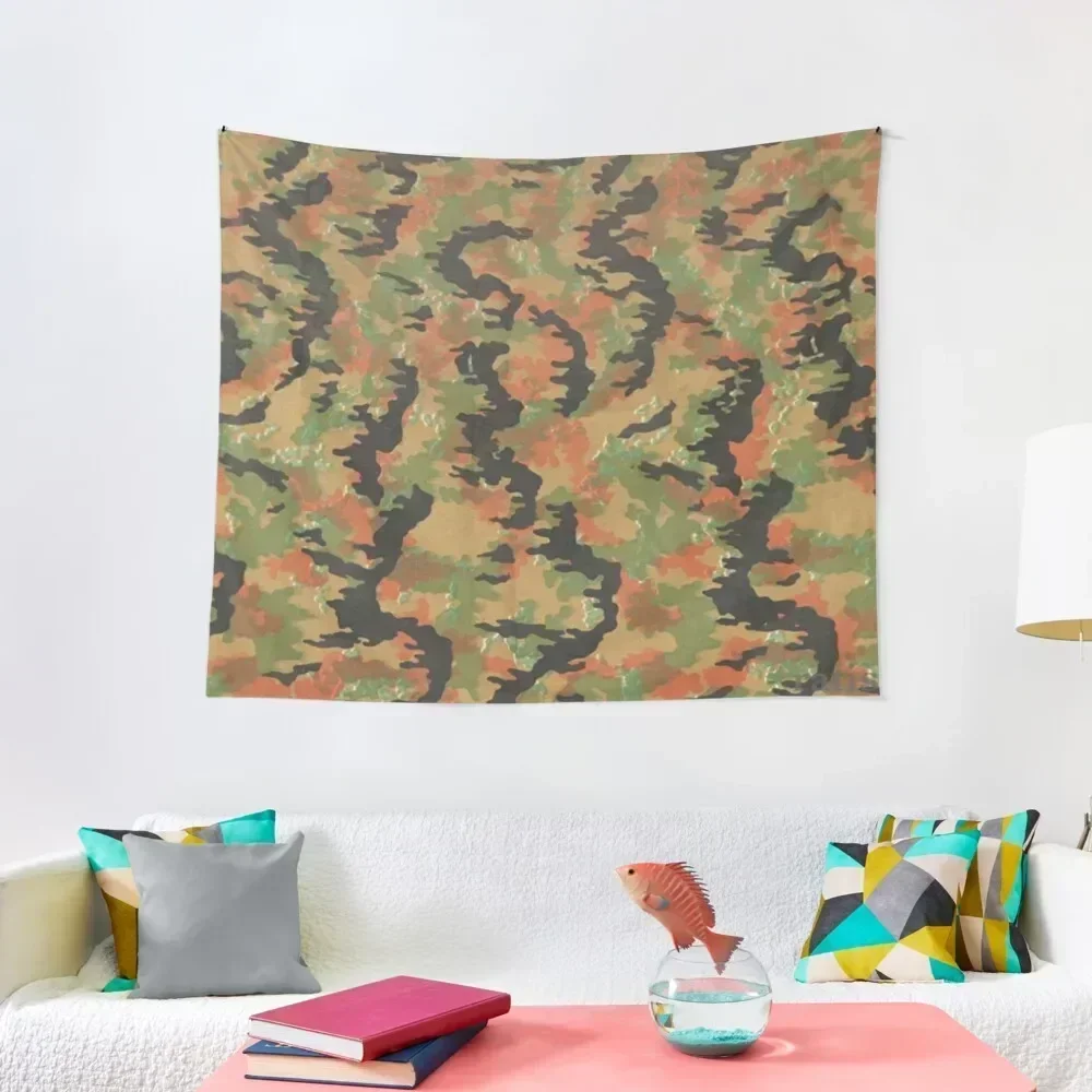 Waffen SS Leibermuster camo pattern 1945 Tapestry Tapete For The Wall Outdoor Decor Room Aesthetic Tapestry