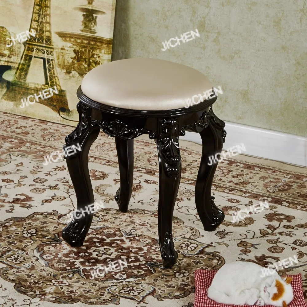 

JC European American Dresser Stool Makeup Soft Bag Small Square Home Chair Princess Bedroom Manicure
