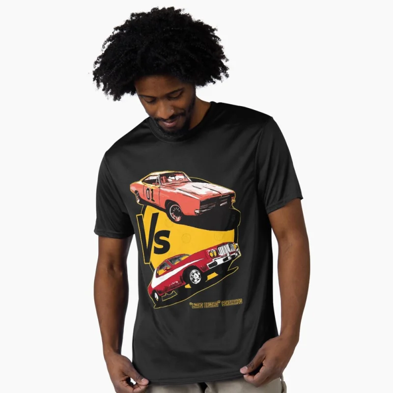 

Dukes Vs Starsky e Hutch Retro movie Gift t shirt The Dukes Of Hazzard Graphic clothes100% cotton print tee Large size Tops