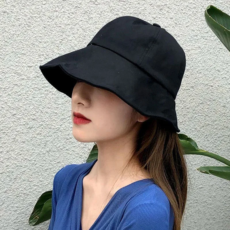 Ladies' Casual Fisherman Hat Can Be Tied with A Ponytail Sun Hat, Sun Protection Duckbill Hat, Outdoor Sun Hat
